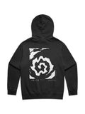 Faded Spiral Sweater — Black + White